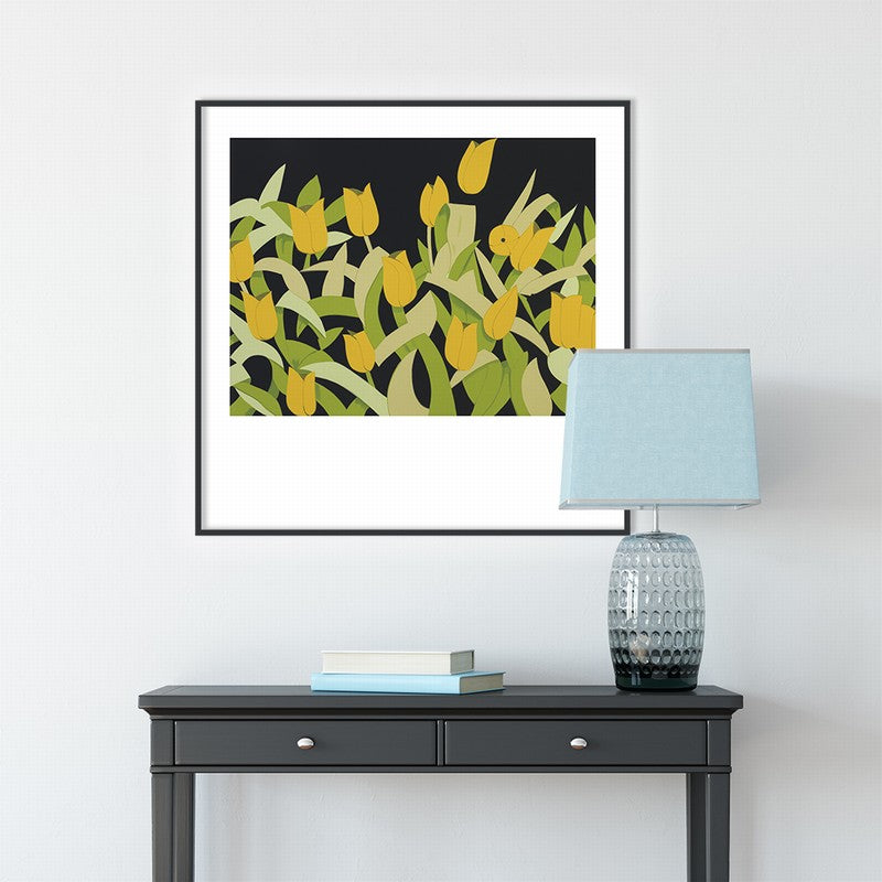 Hand-Painted Floral Artwork for Home Decor