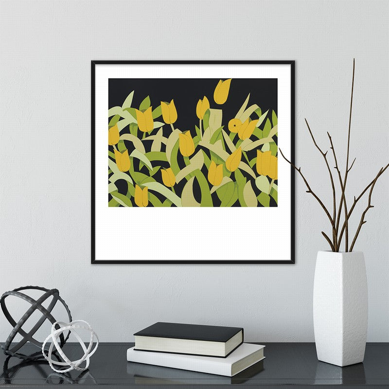 Hand-Painted Floral Artwork for Home Decor