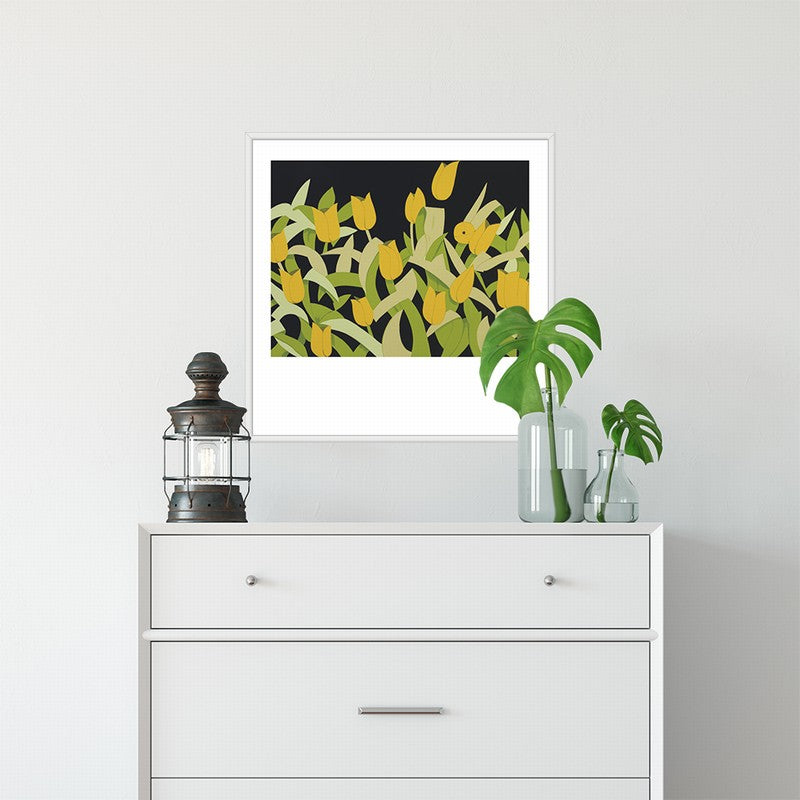 Hand-Painted Floral Artwork for Home Decor