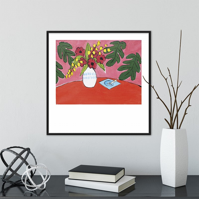 Square Plant and Flower Canvas Art