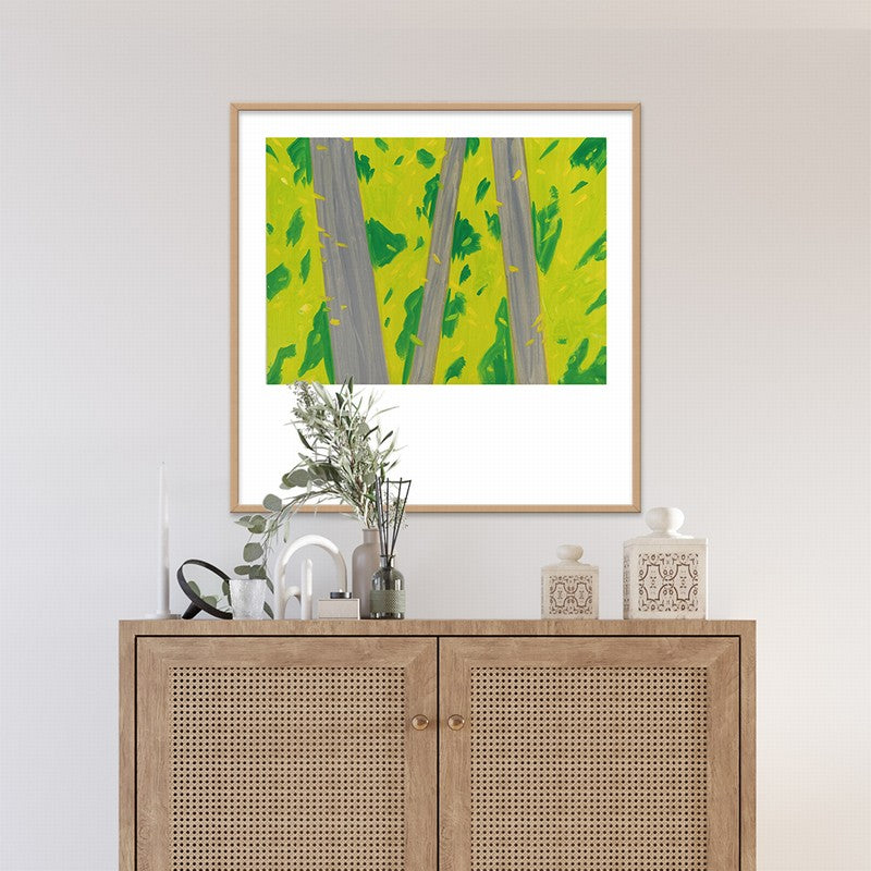 Square Floral Oil Painting for Living Room