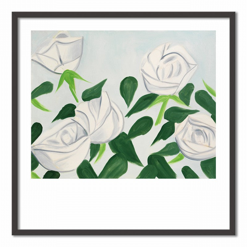 Square Hand-Painted Floral Artwork for Walls