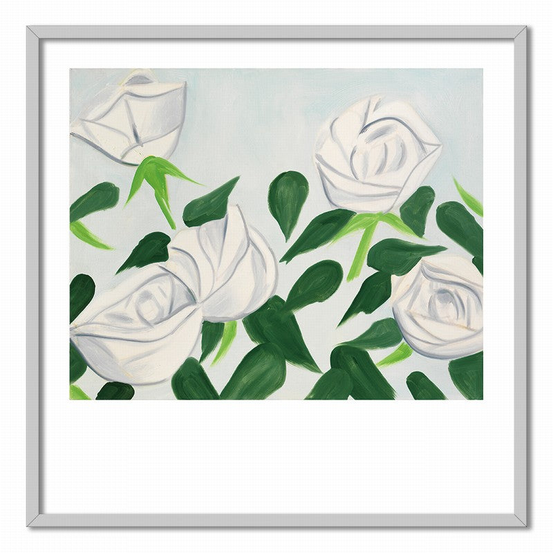 Square Hand-Painted Floral Artwork for Walls