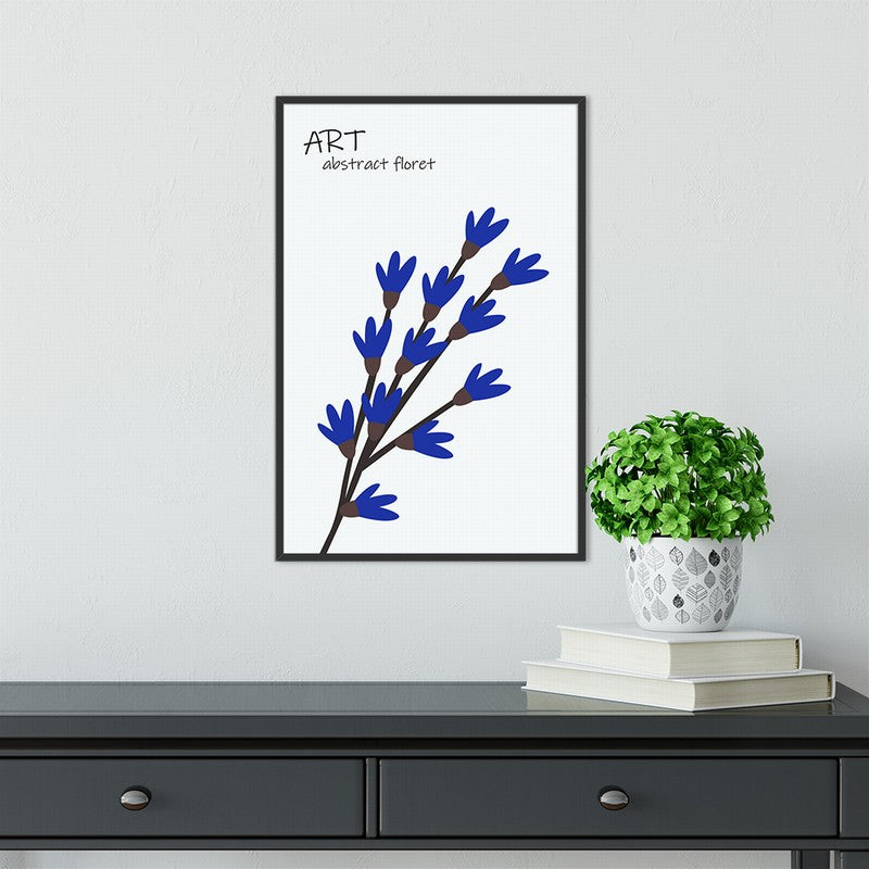 Klein Blue Hand-Painted Canvas