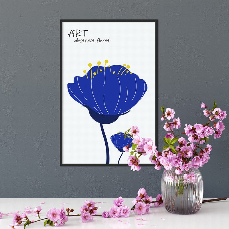 Klein Blue Watercolor Art