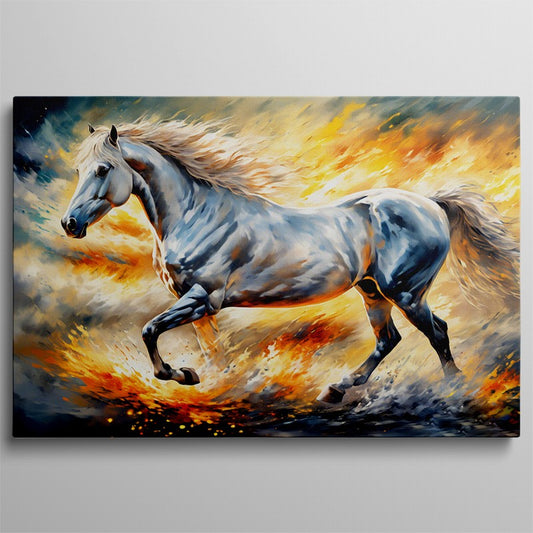 Chic Horse Oil Painting for Stylish Interiors