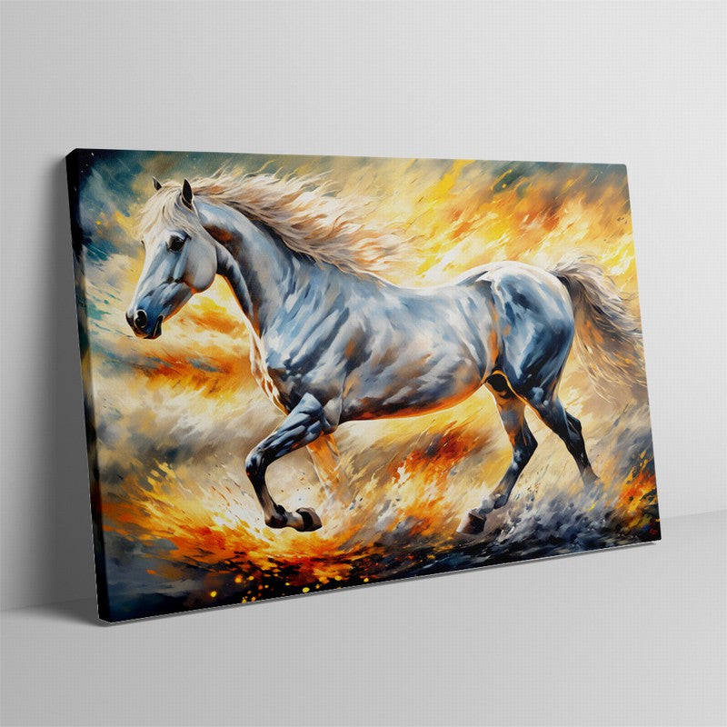 Chic Horse Oil Painting for Stylish Interiors