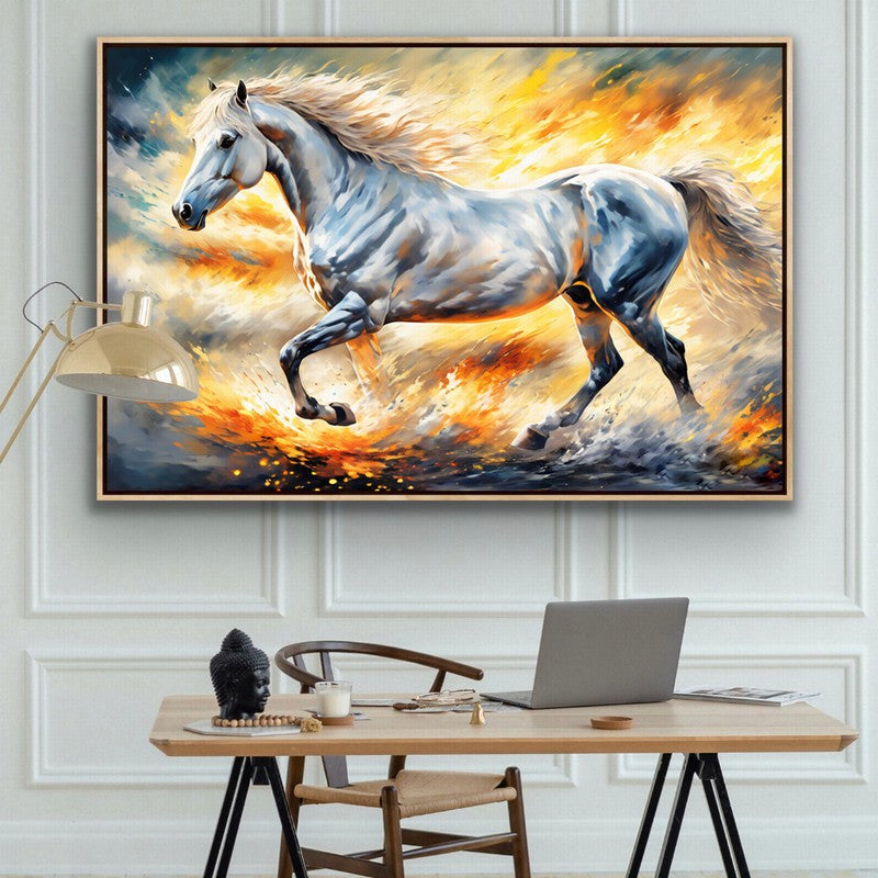 Chic Horse Oil Painting for Stylish Interiors