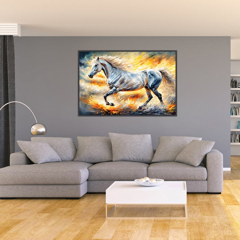 Chic Horse Oil Painting for Stylish Interiors