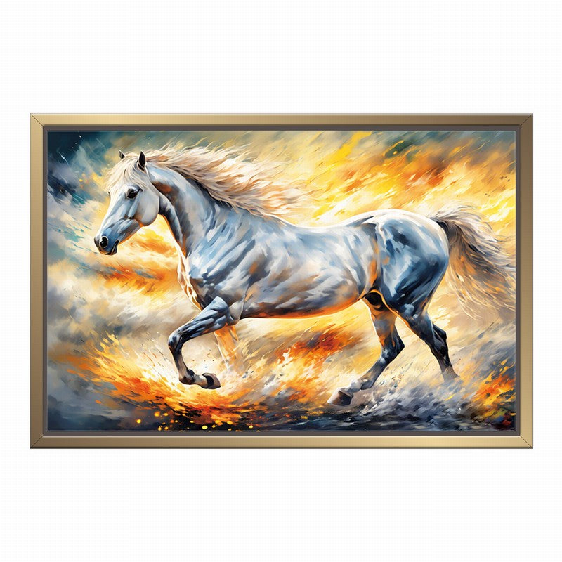 Chic Horse Oil Painting for Stylish Interiors