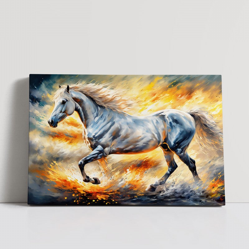 Chic Horse Oil Painting for Stylish Interiors