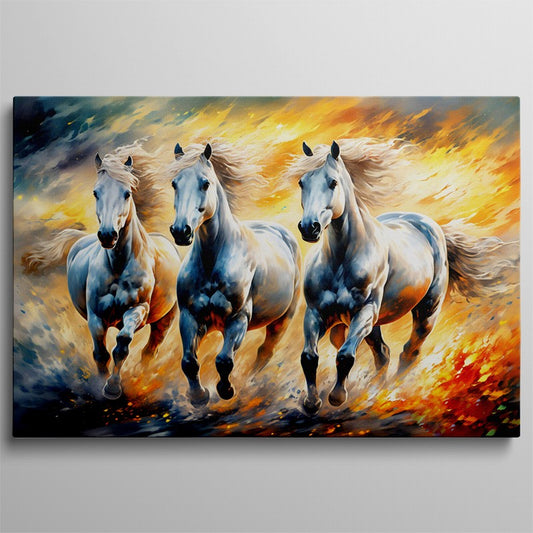 Vintage Horse Oil Painting for Timeless Decor