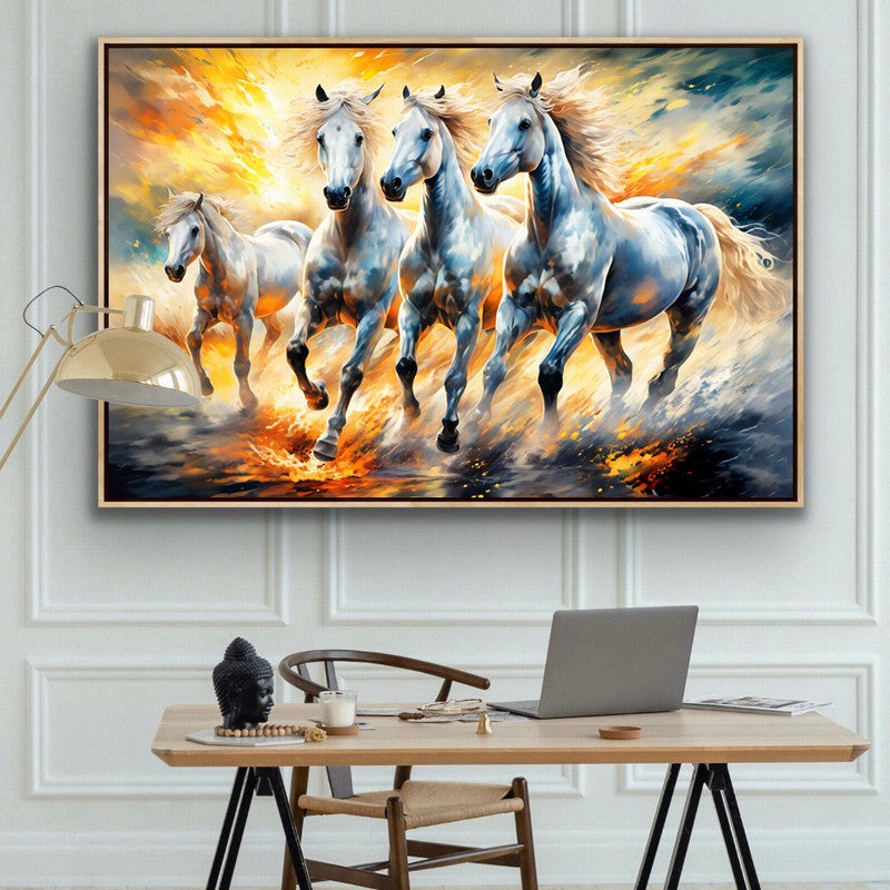 Enchanting Horse Oil Painting for Nature Lovers