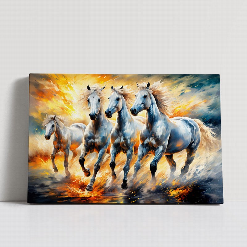 Enchanting Horse Oil Painting for Nature Lovers