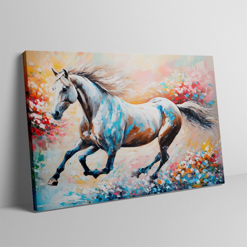 Artistic Stallion Oil Painting for Modern Homes