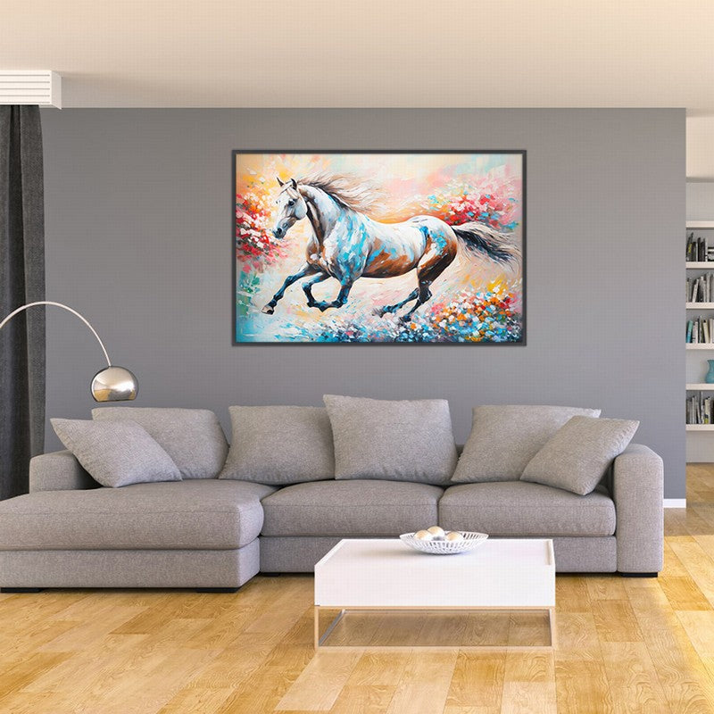 Artistic Stallion Oil Painting for Modern Homes