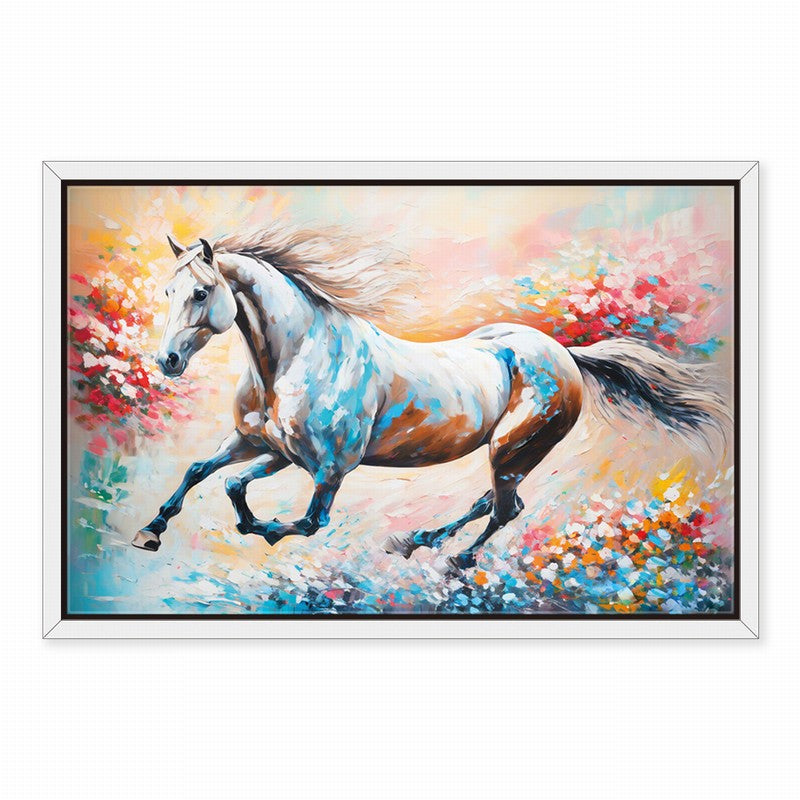 Artistic Stallion Oil Painting for Modern Homes