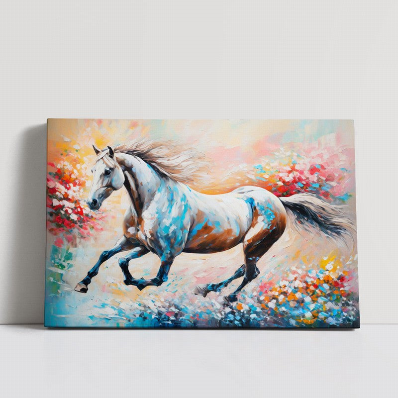 Artistic Stallion Oil Painting for Modern Homes