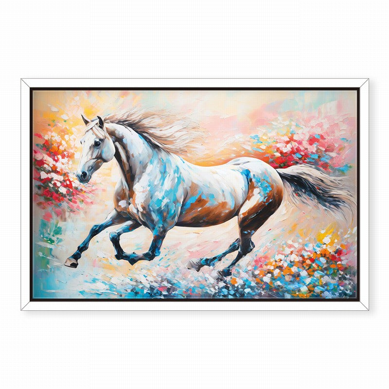 Artistic Stallion Oil Painting for Modern Homes