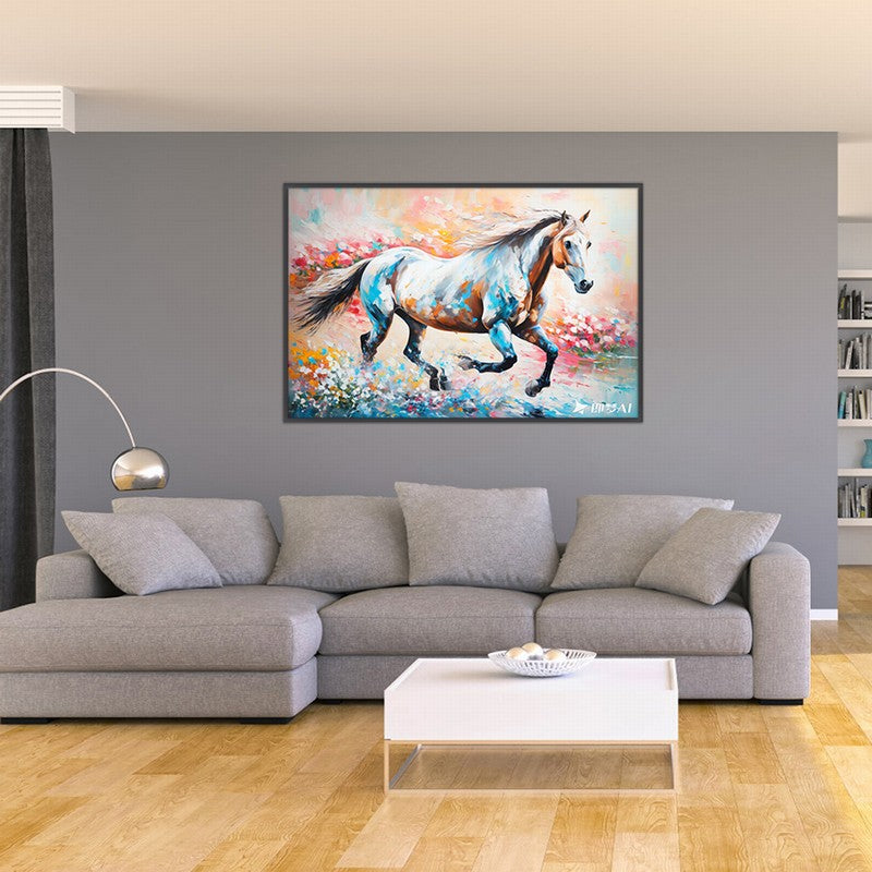 Charming Horse Oil Painting with a Classic Touch