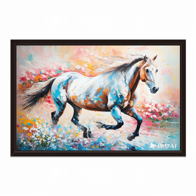 Charming Horse Oil Painting with a Classic Touch