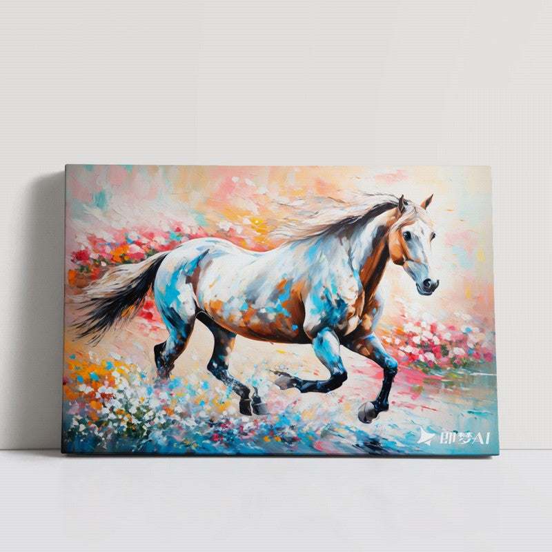 Charming Horse Oil Painting with a Classic Touch