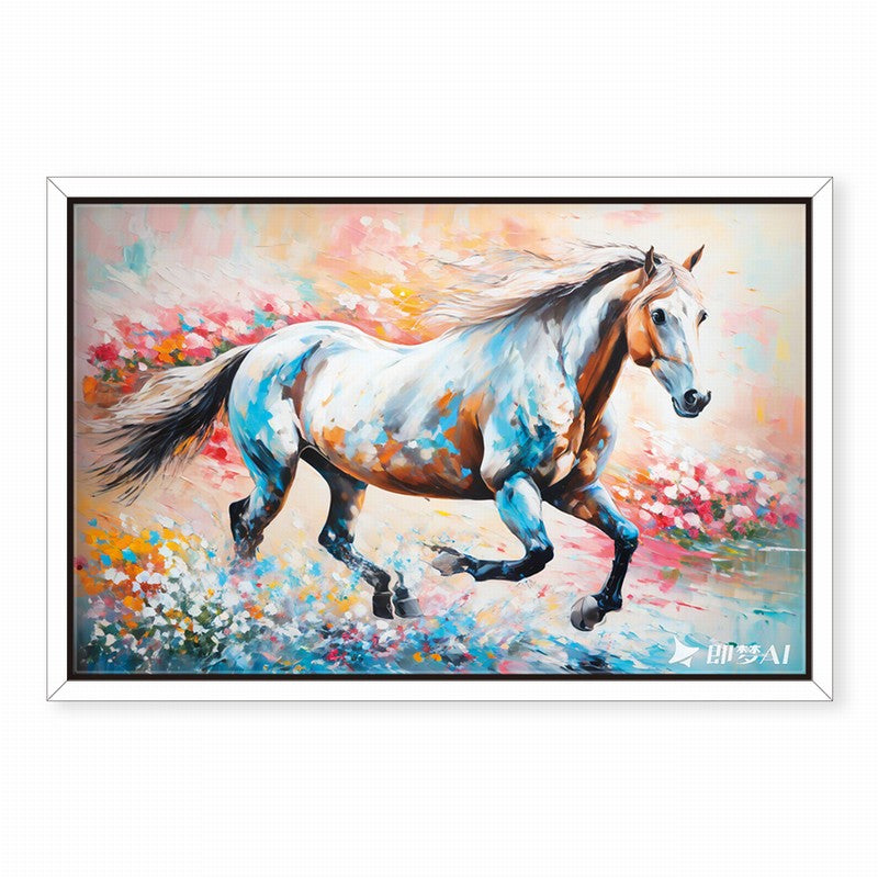 Charming Horse Oil Painting with a Classic Touch