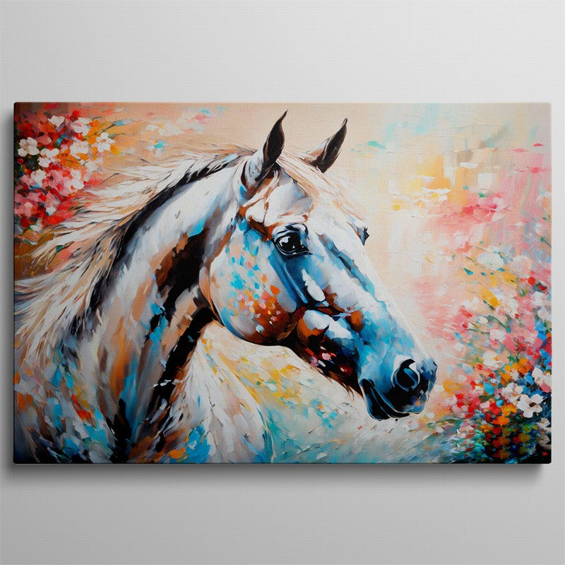 Wild Beauty: Horse Oil Painting on Canvas