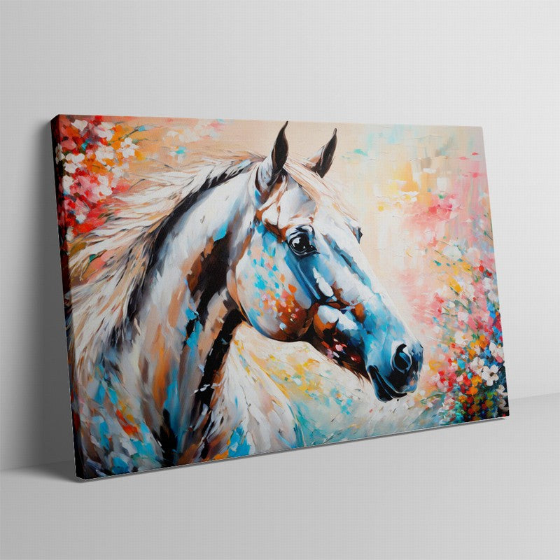 Wild Beauty: Horse Oil Painting on Canvas