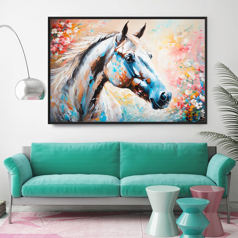 Wild Beauty: Horse Oil Painting on Canvas