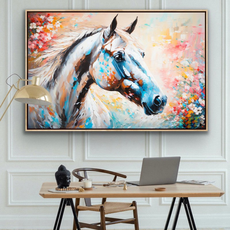 Wild Beauty: Horse Oil Painting on Canvas