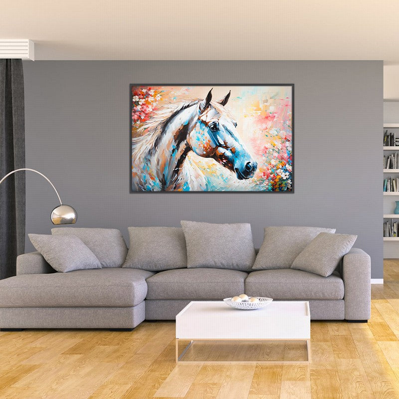 Wild Beauty: Horse Oil Painting on Canvas