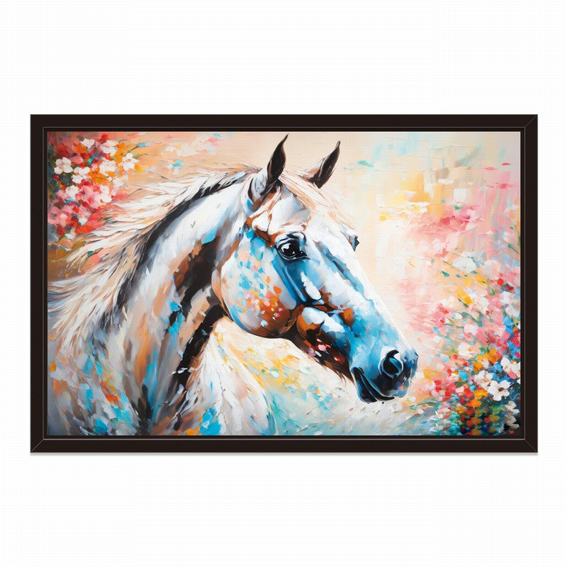 Wild Beauty: Horse Oil Painting on Canvas