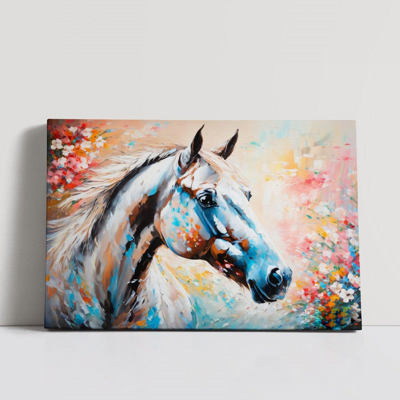 Wild Beauty: Horse Oil Painting on Canvas