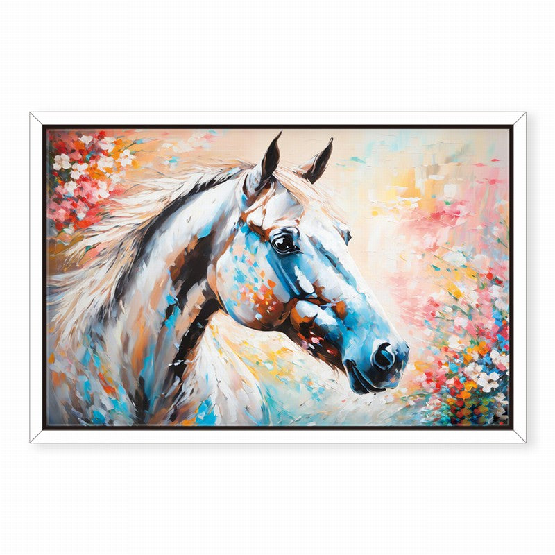 Wild Beauty: Horse Oil Painting on Canvas