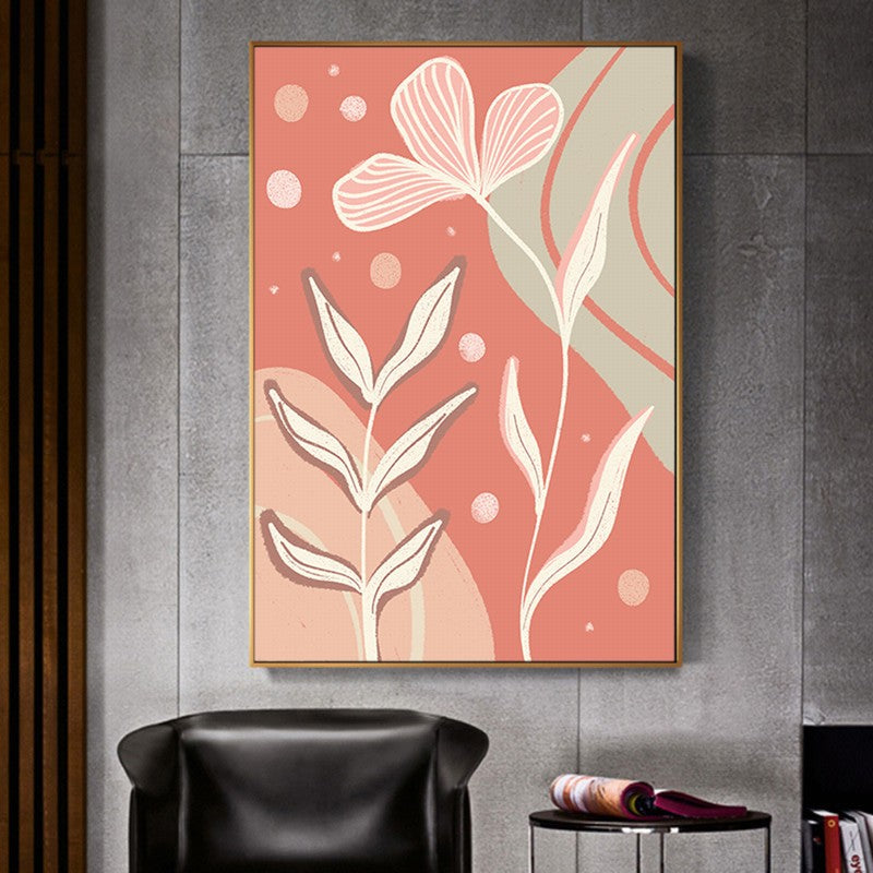 Gentle Serenity: Minimalist Art with Fresh Palette