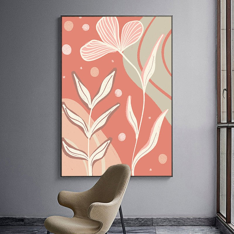 Gentle Serenity: Minimalist Art with Fresh Palette