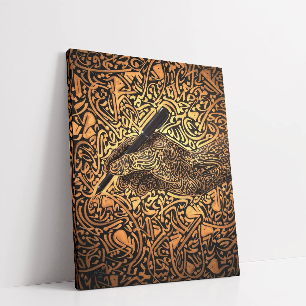 Harmony in Scripted Curves: Arabic Calligraphy Canvas