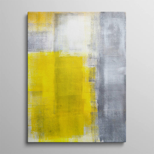 Yellow Odyssey in Brushstrokes Canvas