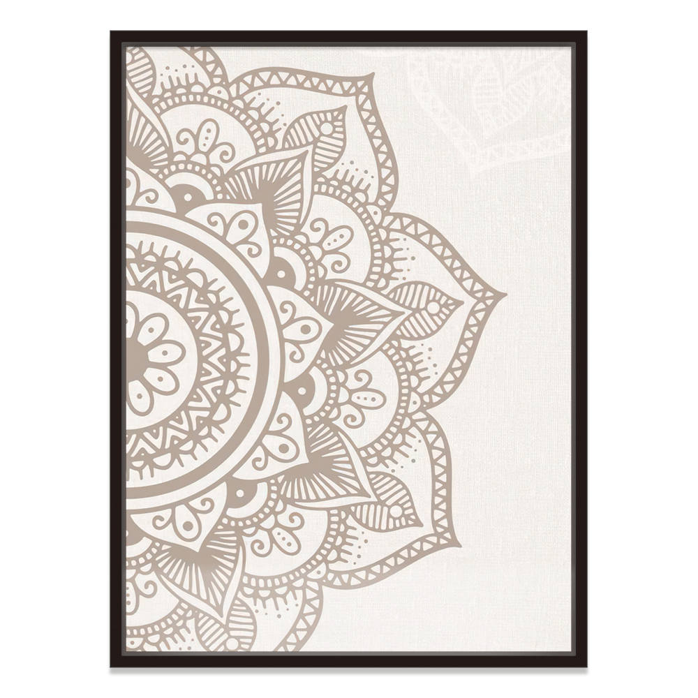 Subtle Elegance of Beige Mandala Canvas