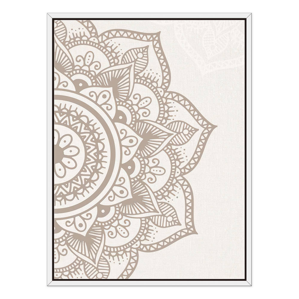 Subtle Elegance of Beige Mandala Canvas