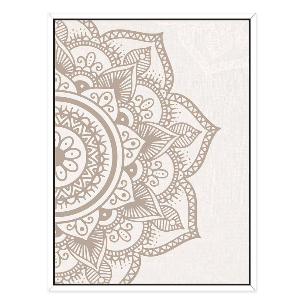 Subtle Elegance of Beige Mandala Canvas