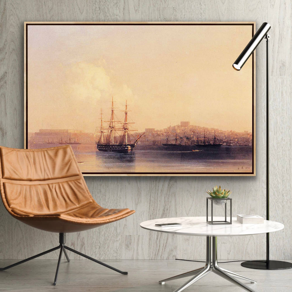 Vintage Harbor Decorative Painting
