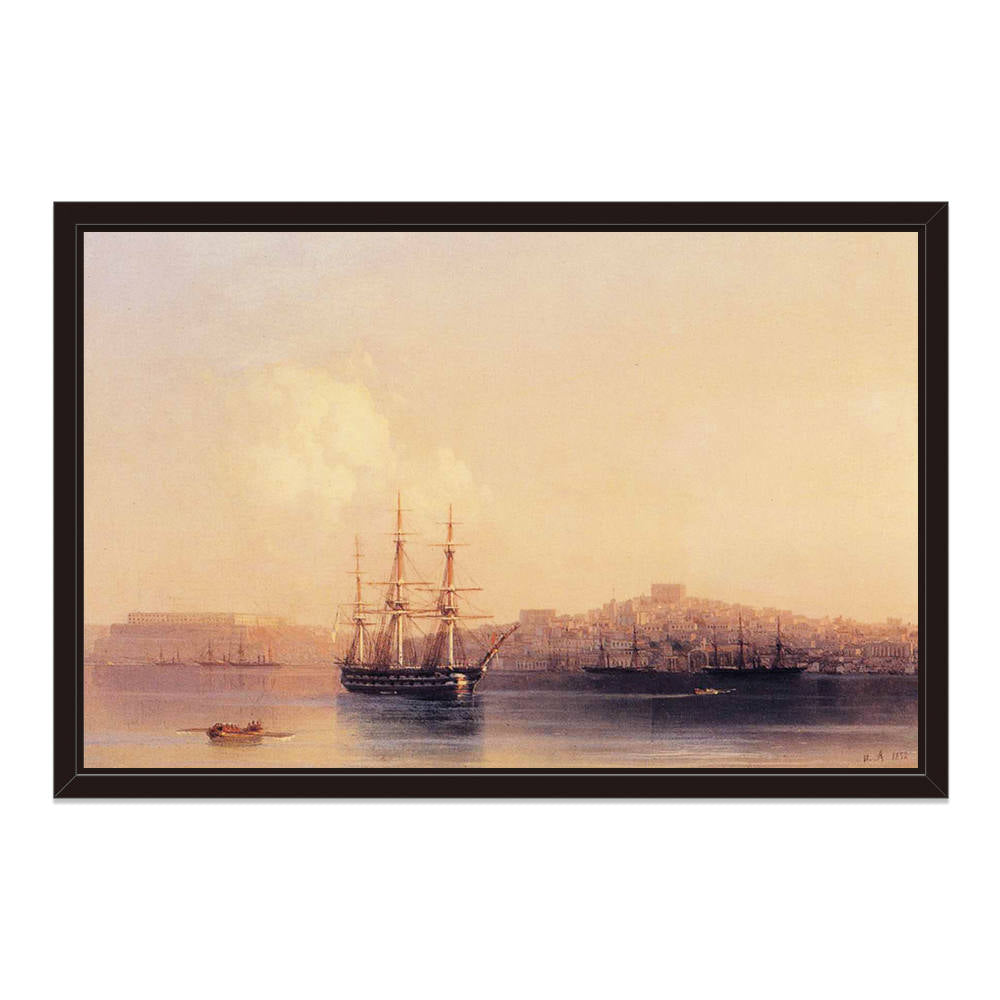 Vintage Harbor Decorative Painting