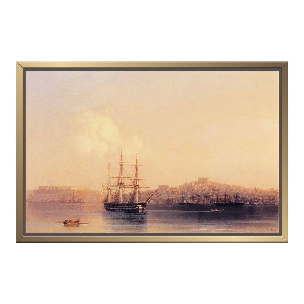 Vintage Harbor Decorative Painting