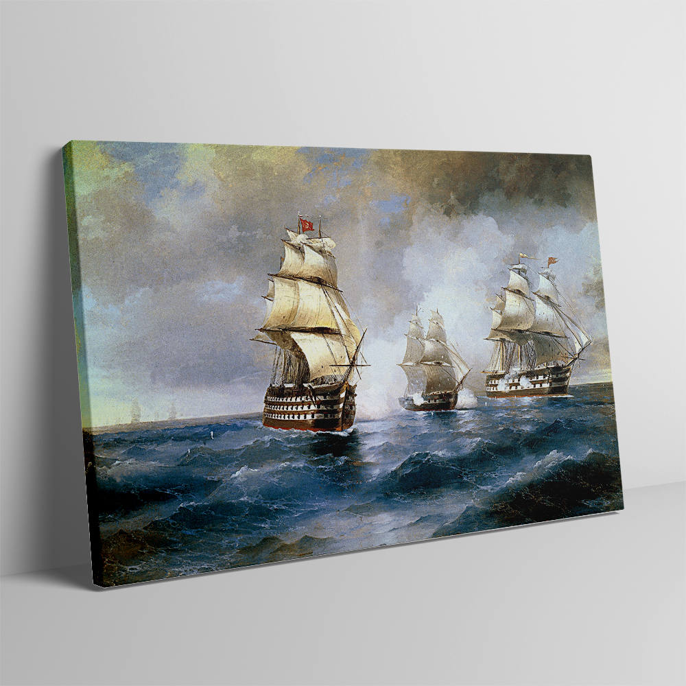Sailboat in the Waves: Home Decor Painting