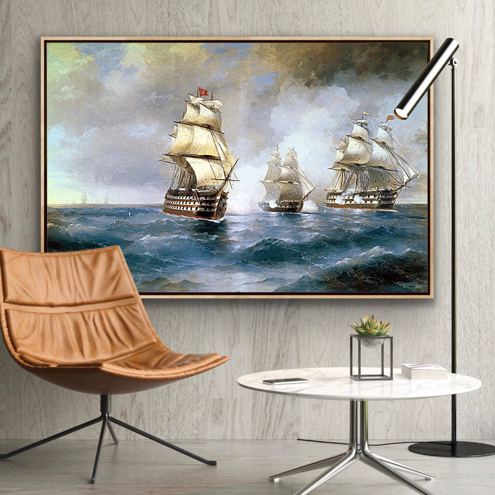 Sailboat in the Waves: Home Decor Painting