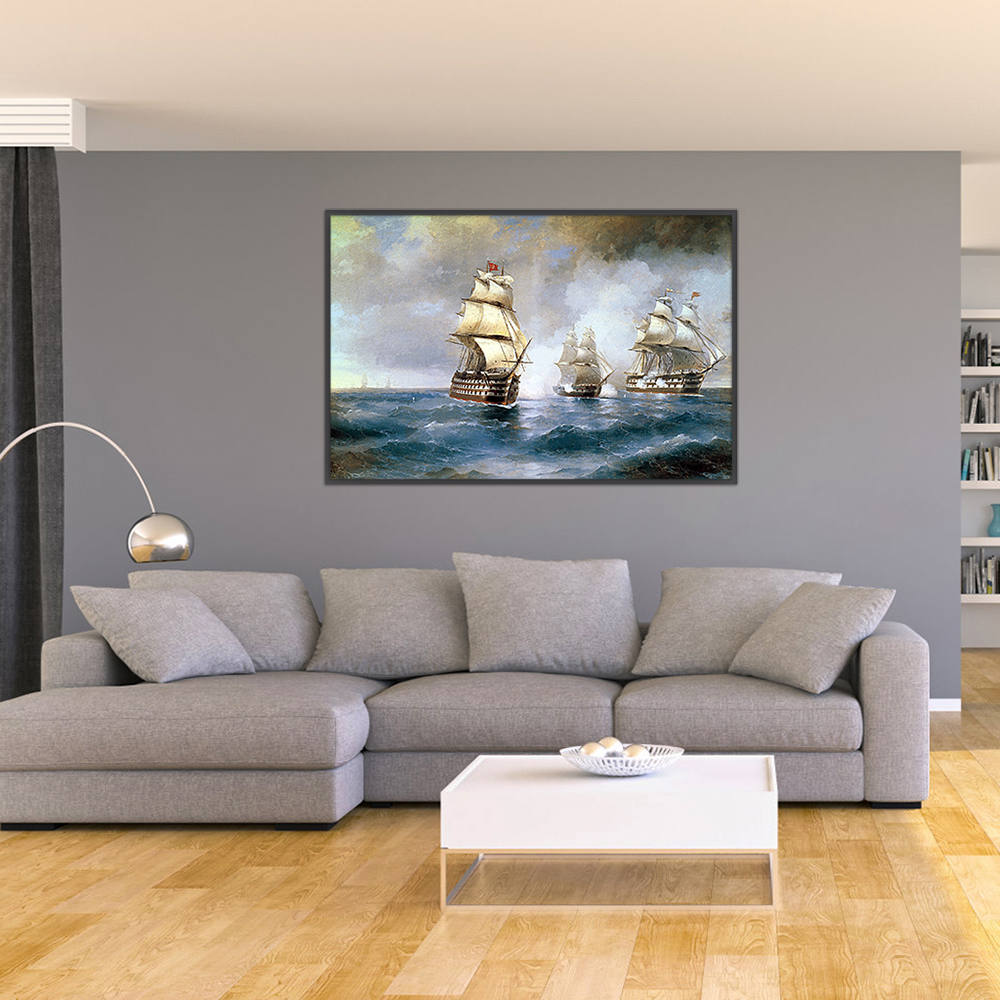 Sailboat in the Waves: Home Decor Painting