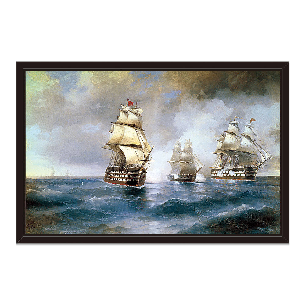 Sailboat in the Waves: Home Decor Painting