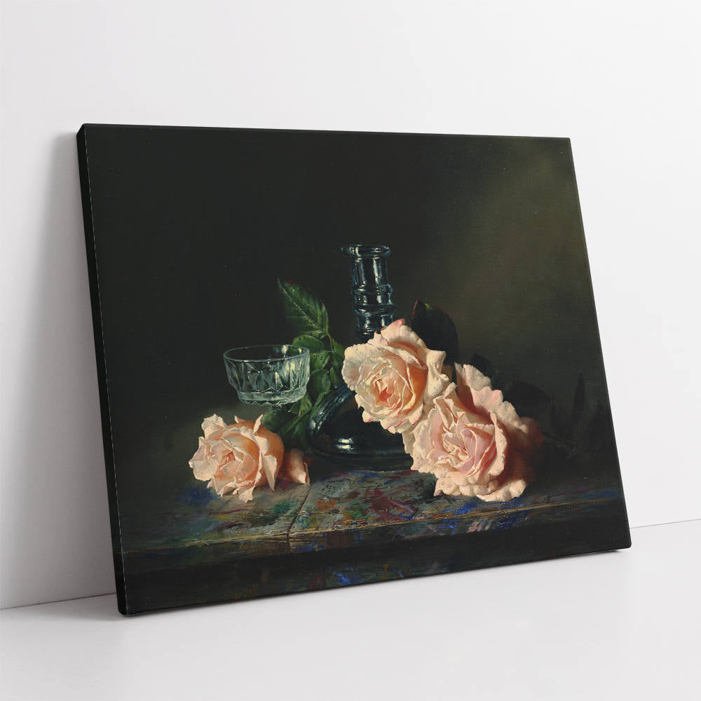 Retro Floral Arrangement: Home Decor Oil Painting